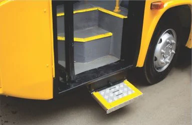 Low footstep and handrail for easy entry and exit